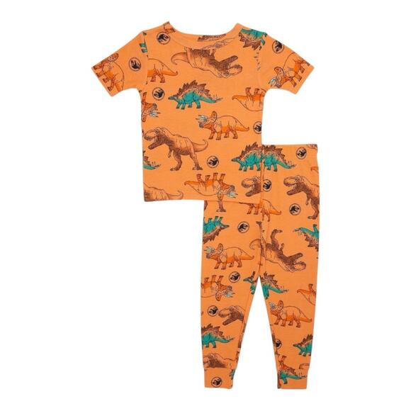 Jurassic Park Toddler Snug Fit Pajama Set 2 Piece Size 12M NEW - Picture 1 of 4